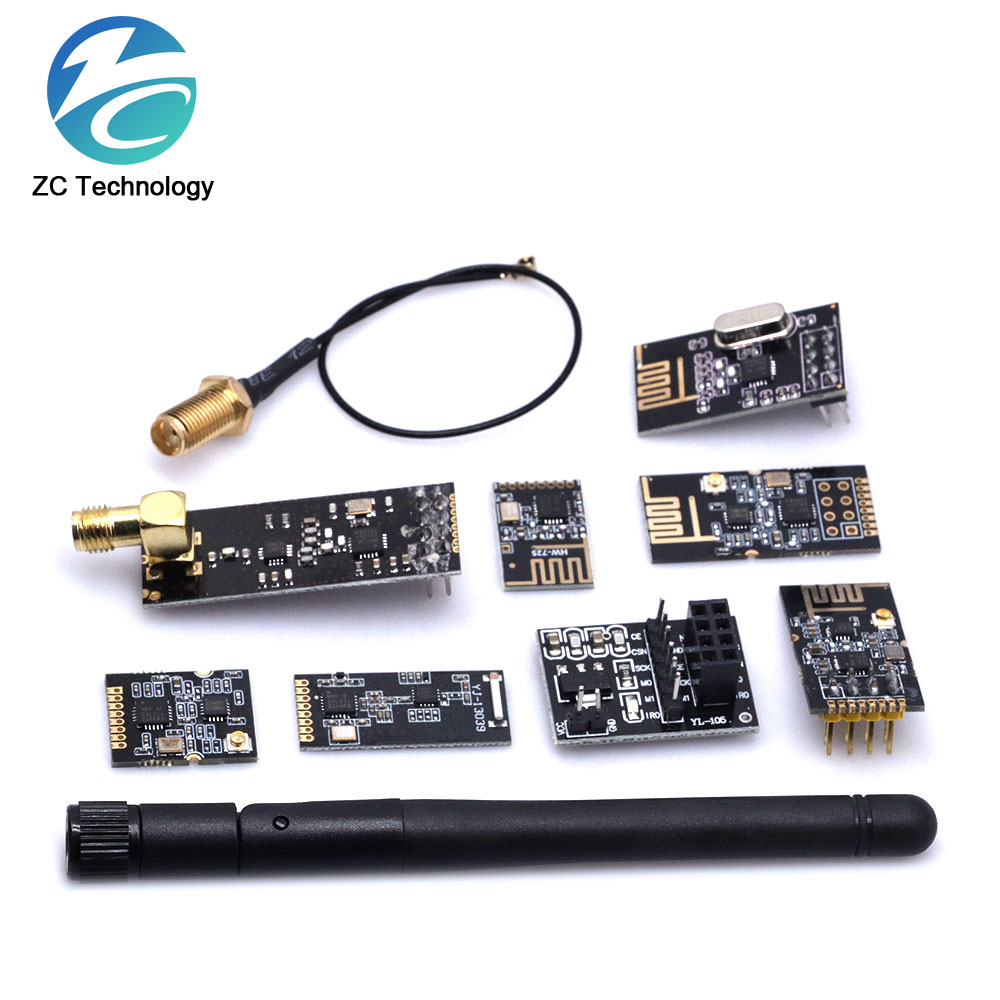 Nrf24L01 Module Wireless - ワイヤレスデータ転送モジュールnrf24l01,2.4g,nrf24l01,nrf24l01 + pa lna,ardino用,アップグレードバージョン