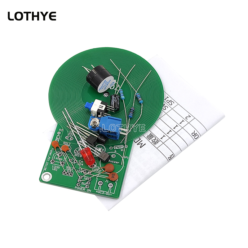 Diy Electronics Set - 電圧変換キット,金属探知機,3〜5V,60mm非接触センサー,アセンブリキット