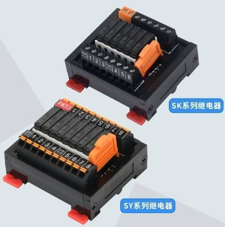 SK/SY リレーモジュール PLC アンプ DIN レール - Relay Module 5V のレビューと価格