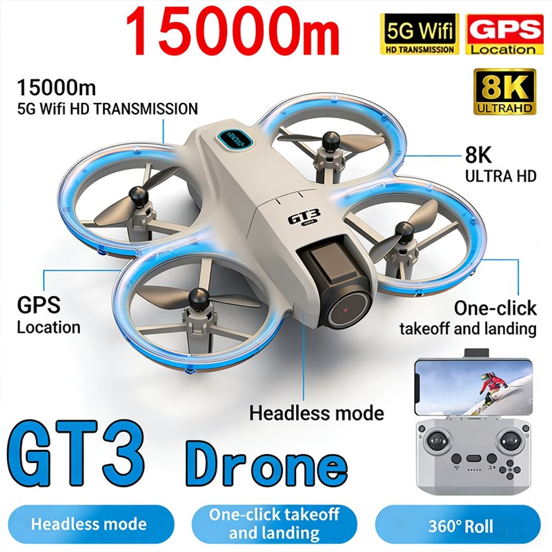 新型 GT3 MAX ドローン 8K HD 空撮 ヘッドレス - Diy Drone Electronics Kit のレビューと価格