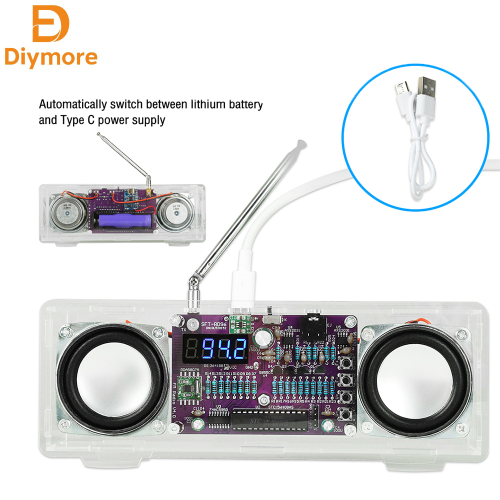 デュアルチャンネル電子 FM ラジオはんだ付けキット 87. - Diy Electronics Youtube Channel のレビューと価格