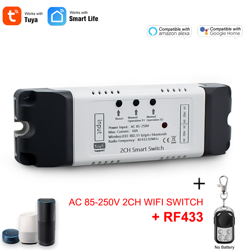 Tuya-Wi-Fi付きスマートウォールモジュール,プラグ付 - Relay Module 5V のレビューと価格