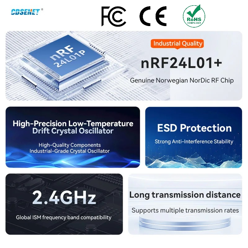 2 個 nRF24L01+ PA LNA 2.4GHz ワイ - Nrf24L01 Module Wireless のレビューと価格