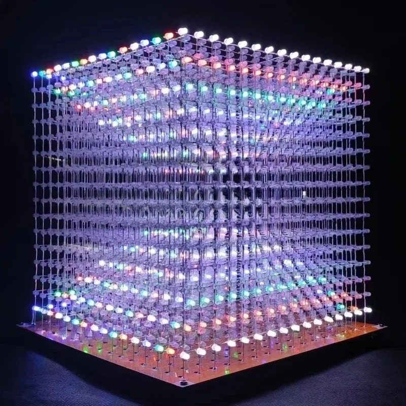 3 D16mini ライトキューブキット 16x16x16  - Diy With Electronics のレビューと価格