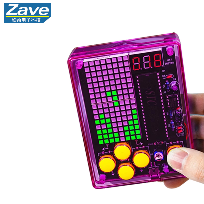ピクセルゲームコンソール作成キット: 51 シングルチップマ - Diy Electronics Hobby のレビューと価格