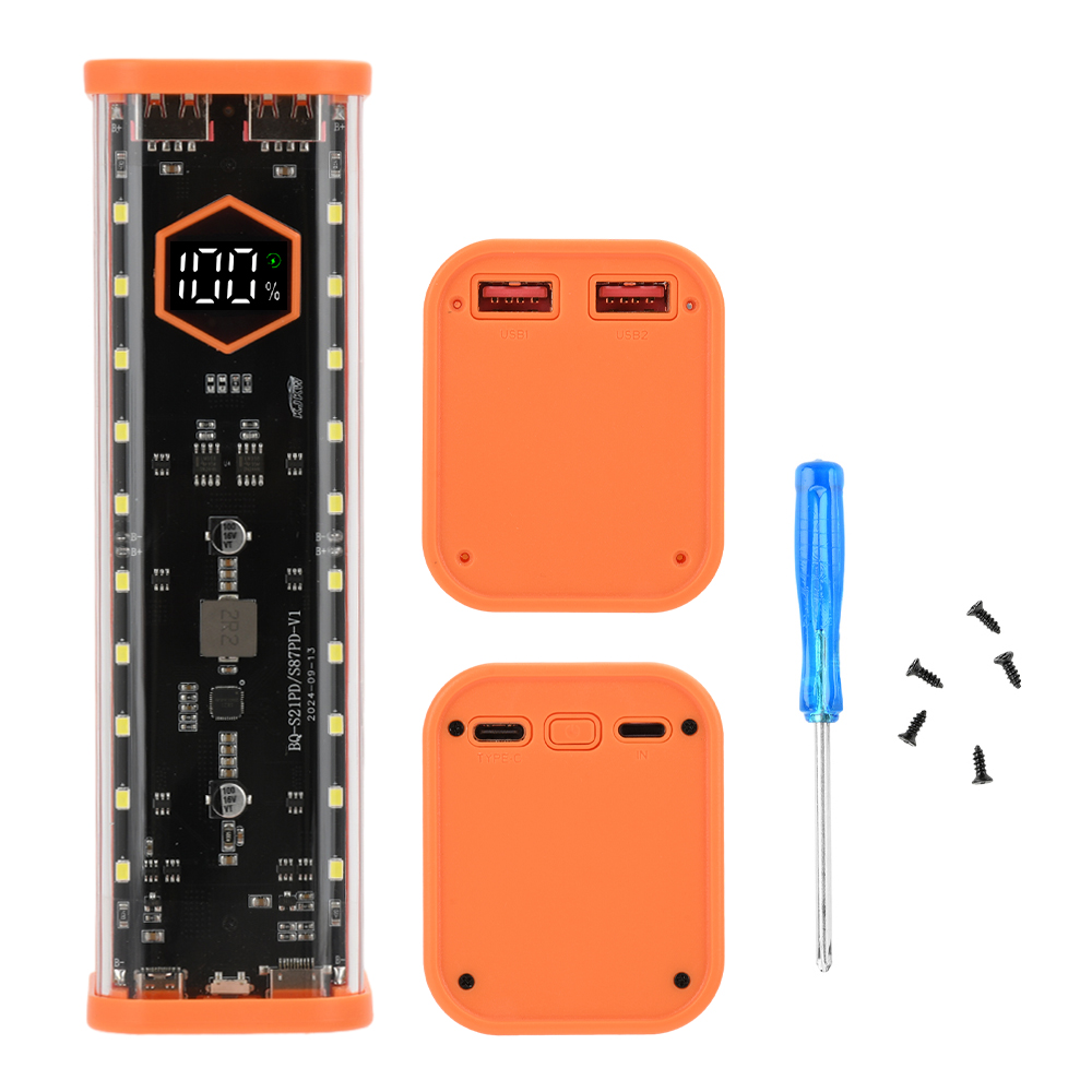 8*21700 バッテリーケース 22.5W 急速充電 DI - Diy Electronics Hobby のレビューと価格