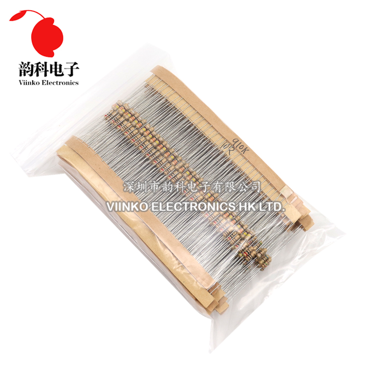 カーボンフィルムキット860抵抗器,1/4w,各種セット,4 - Resistor Kit 1 4W のレビューと価格