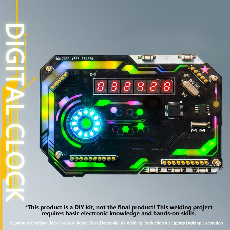 DIY 卓上時計セットデジタル時計電子溶接キットクリエイティ - Diy Electronics Table のレビューと価格