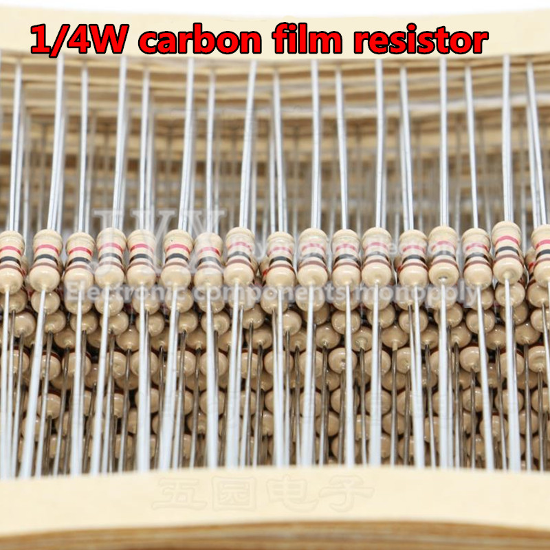 100個入り 1/4W カーボン皮膜抵抗器 5% 0.25W - Resistor Kit 1 4W のレビューと価格