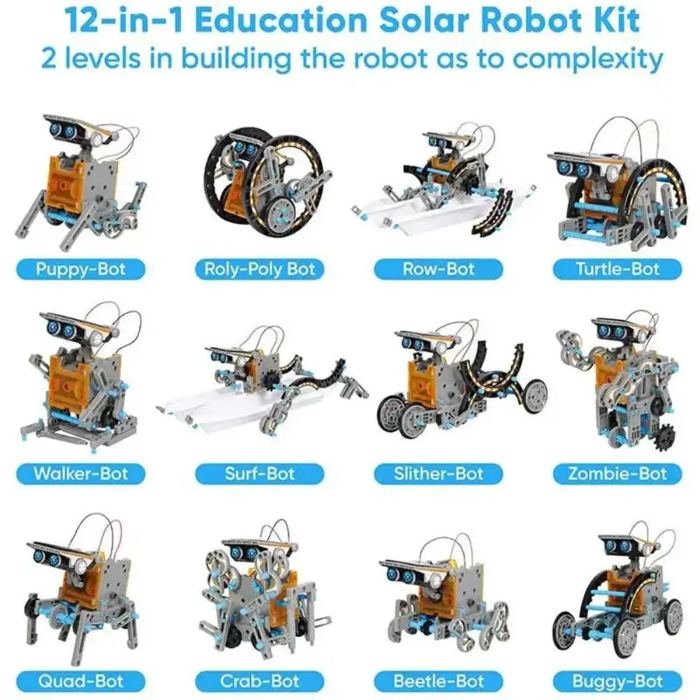 13 in 1 ソーラーロボット科学キット DIY ビルディ - Diy Electronics Hobby のレビューと価格